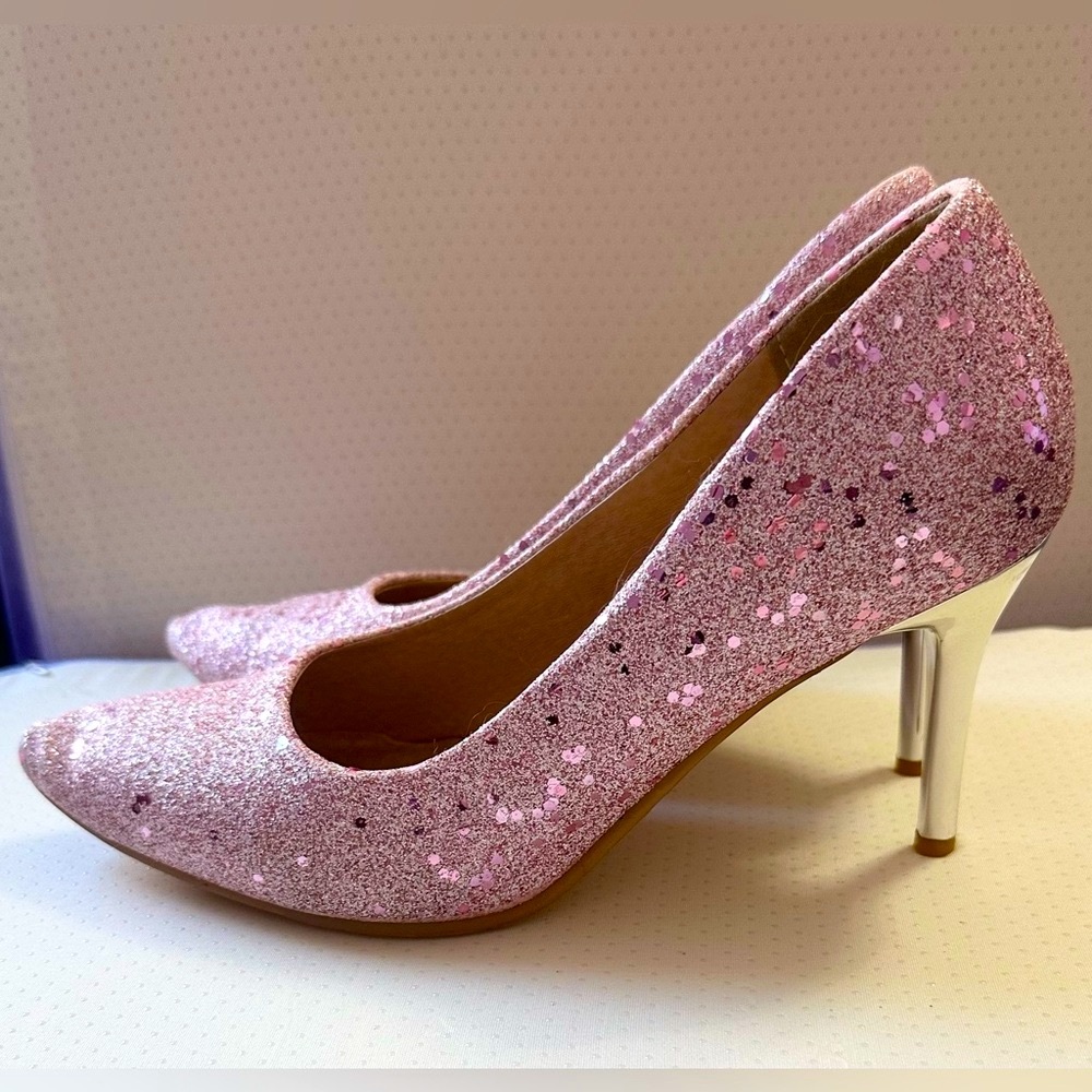 Pink Sparkly Heels